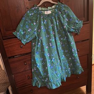 Green Flower NWT Hill House Home Dress Size Large